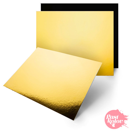 [SWK2203] Base rectangular oro/negra para tartas 40x30cm Pastkolor