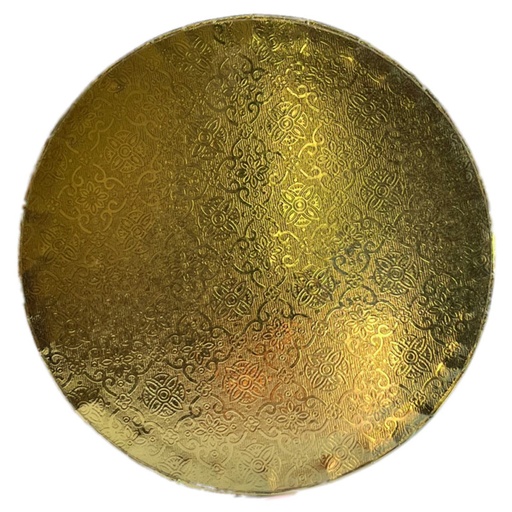 [de88591] Base redonda gruesa oro 30cm Azucren