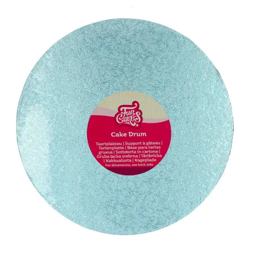 [F80900] Base Redonda Gruesa para Tartas 30,5cm Azul Claro Funcakes