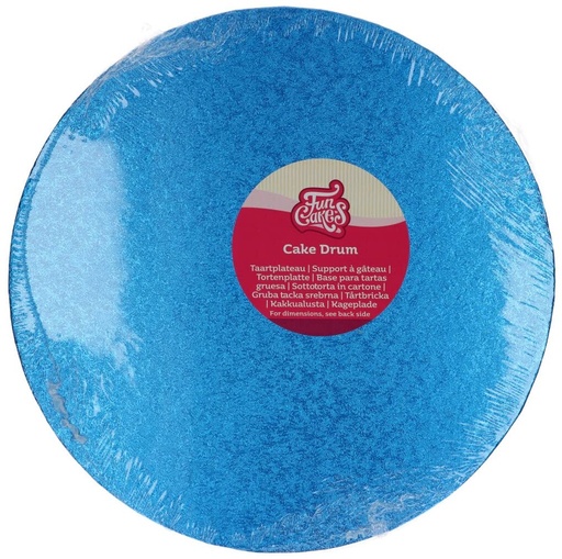 [F80905] Base Redonda Gruesa para Tartas 30,5cm Azul, Funcakes