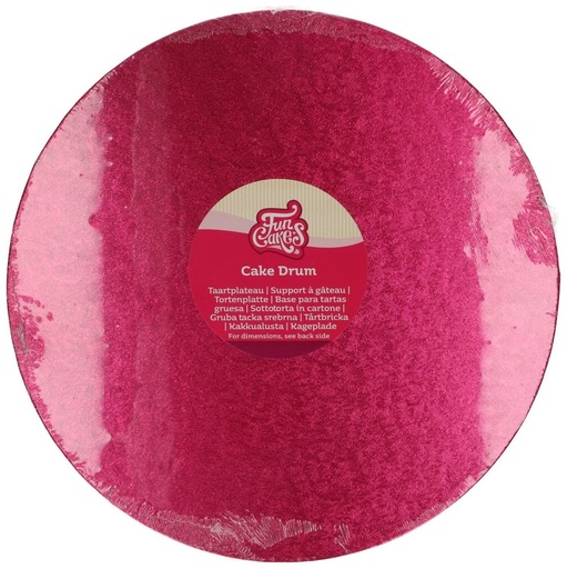 [F80910] Base Redonda Gruesa para Tartas 30,5cm Cereza Funcakes