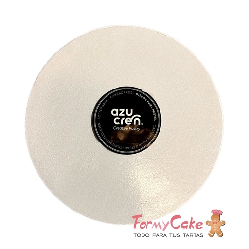 [AZ01444] Base Redonda Gruesa para Tartas Blanca 30cm Azucren
