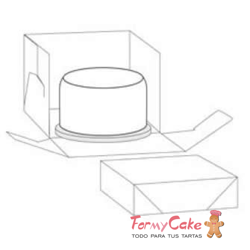 [0339482] Caja Blanca para Tartas 36,5x36,5x25cm Decora