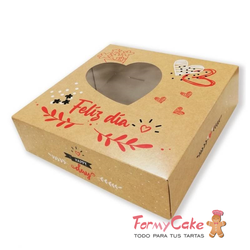 [de62547] Caja Decorada Corazones 28x28x8cm Azucren