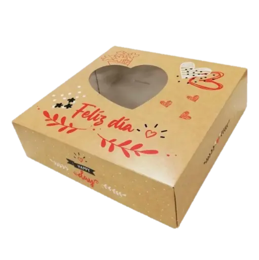 [de62547] Caja decorada corazones 28x28x8cm Azucren