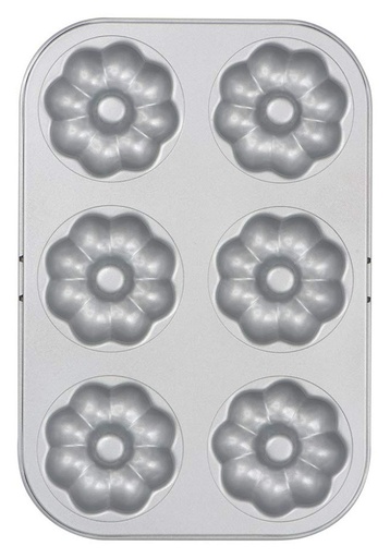 [0070038] Molde Antiadherente 6 Donuts Flor Decora