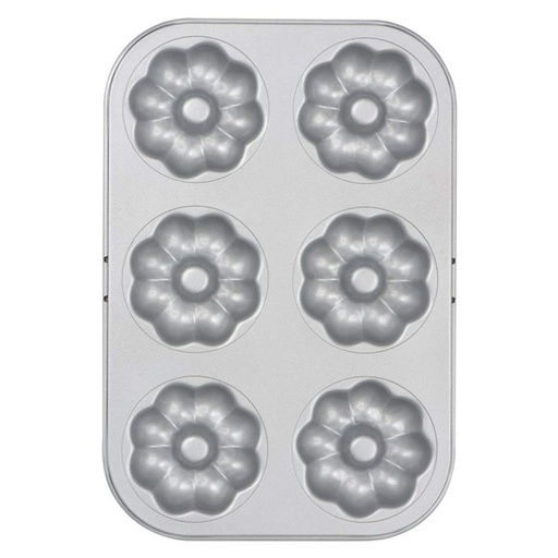 [0070038] Molde antiadherente 6 donuts flor Decora
