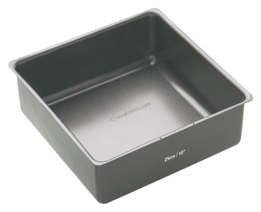 [KCMCHB46] Molde Cuadrado Con Base Extraible De Acero, Negro, 25X25x7,5cm Master Class