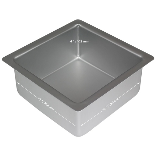 [SQR104] Molde Cuadrado Metal 25,4x25,4x10,2cm PME