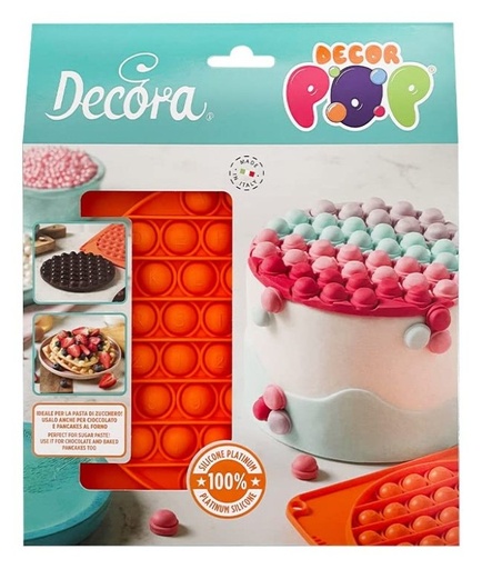 [9260420] Molde de silicona redondo decorpop Decora