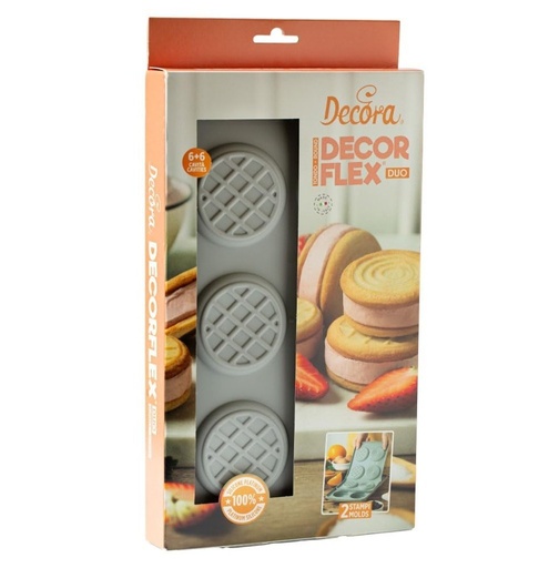 [9260442] Molde de silicona redondo duo set 2 Decora