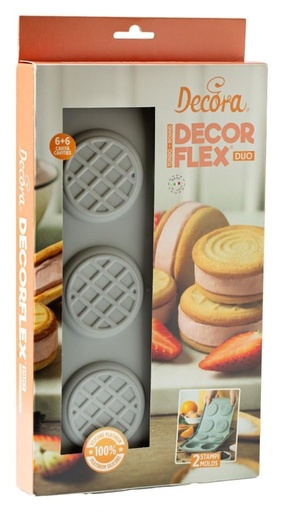 [9260442] Molde de silicona redondo duo set 2 Decora
