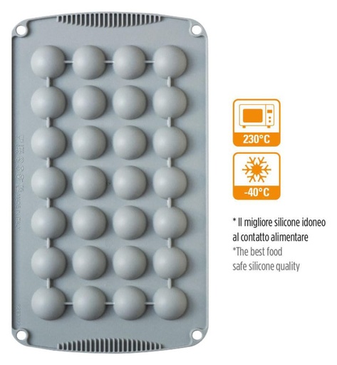 [9260430] Molde De Silicona Semiesfera 20uds 30x15H MM Decora