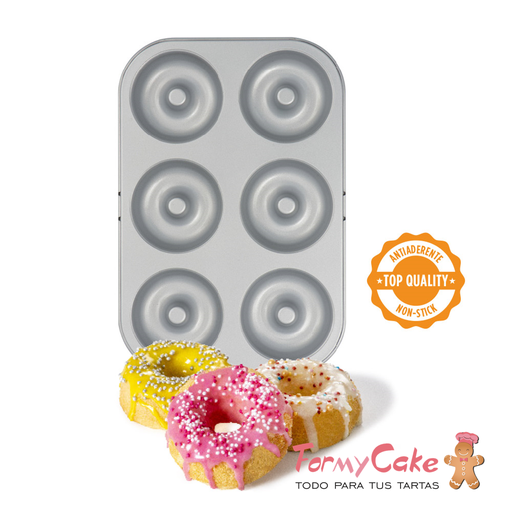 [0070036] Molde Metal 6 Donuts Decora