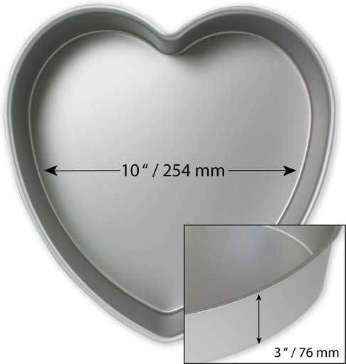 [HRT103] Molde metal corazón 25,4x7,5cm. PME