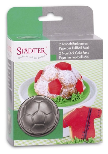 [614055] Molde metal minibalón fútbol 9cm Städter