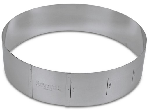 [490048] Molde metal redondo ajustable 18-30cm Städter