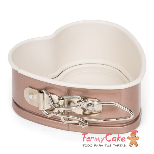[P03390] Molde Mini Corazón Desmoldable 12cm Patisse