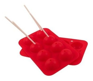 [SWK0637] Molde silicona 8 cake pops + sticks Pastkolor
