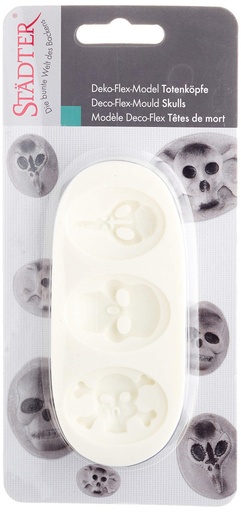 [257719] Molde Silicona Calaveras 3ud Städter