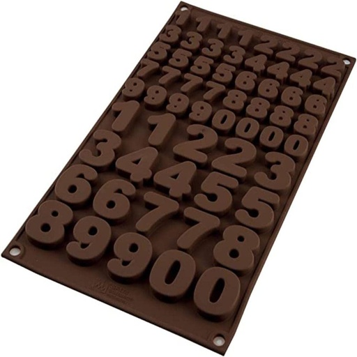 [SF174] Molde Silicona Numeros Chocolate Silikomart