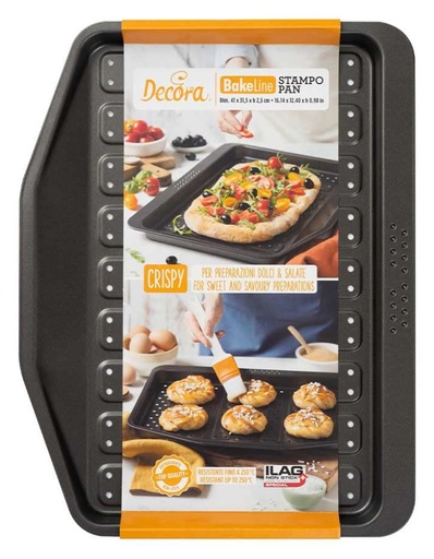 [0125741] Placa Antihaderente Crisp&Fry 41x31,5x2,5cm Decora