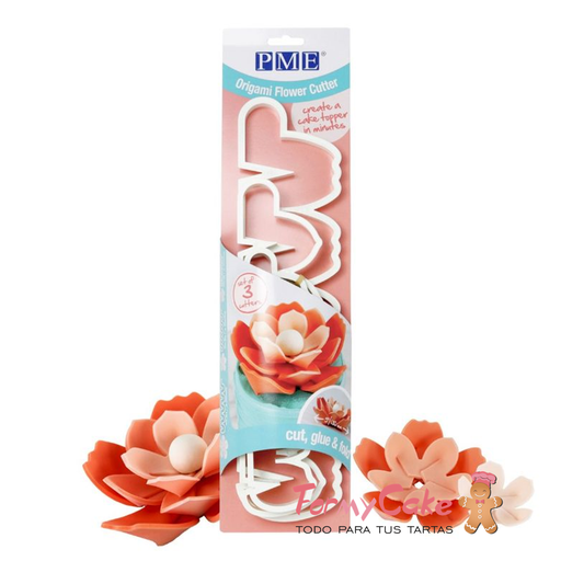 [LFC201] Cortante Flor De Origami 3ud PME