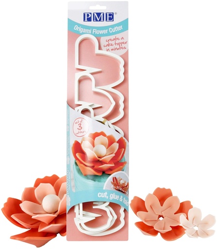 [LFC201] Cortante Flor De Origami 3ud PME