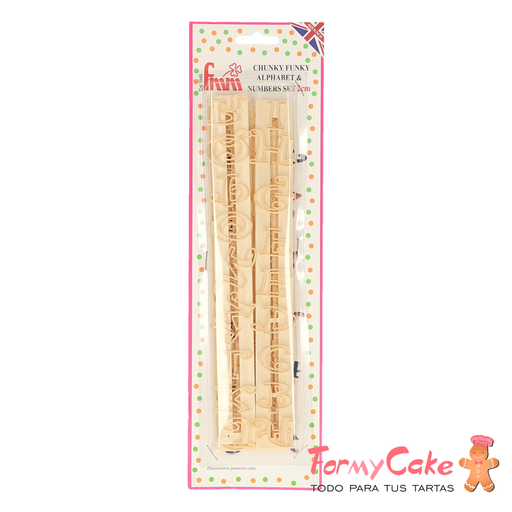 [CUTCHFUNK] Cortantes de Alfabeto y Números Chunky Funky FMM