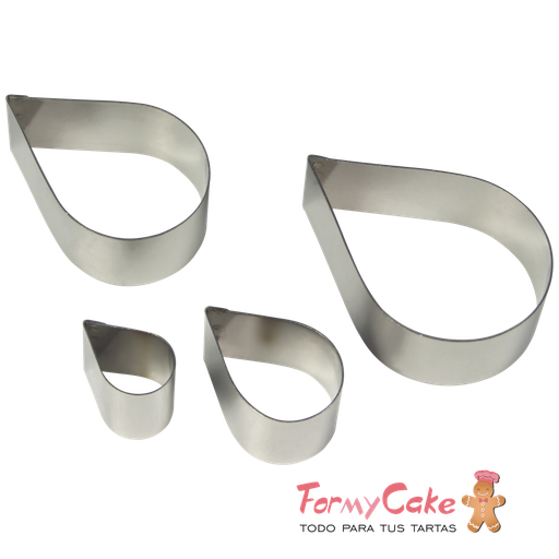 [RP190] Cortantes Petalos Rosa 4ud PME