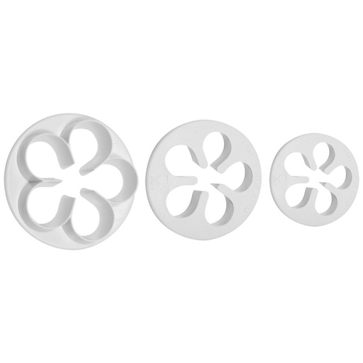 [FP900] Cortantes pétalos rosas 3ud PME