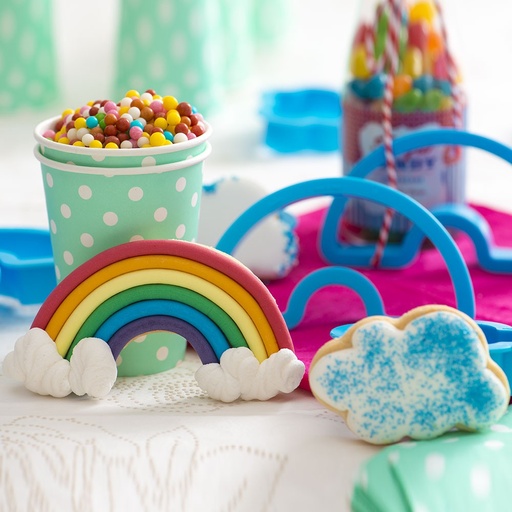 [0255077] Kit 2 Cortadores Arcoiris y Nube Decora