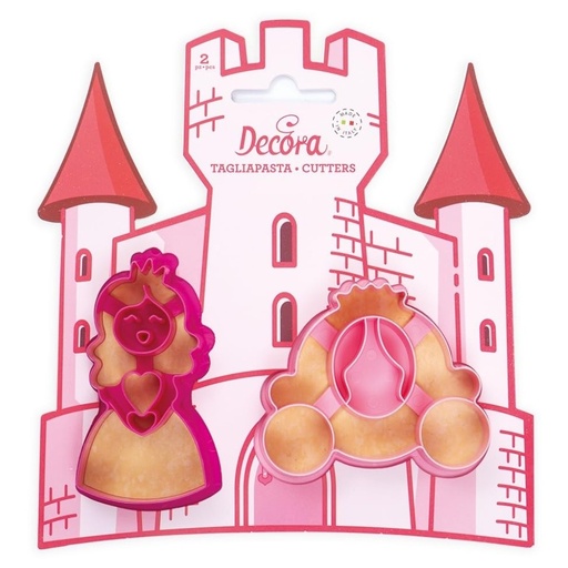 [0255052] Kit 2 cortadores princesas Decora