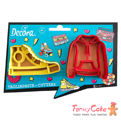 [0255139] Kit 2 Cortadores Zapatilla y Sudadera Decora
