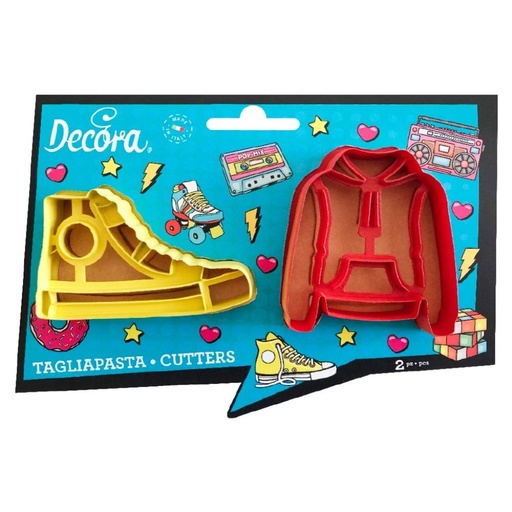 [0255139] Kit 2 cortadores zapatilla y sudadera Decora
