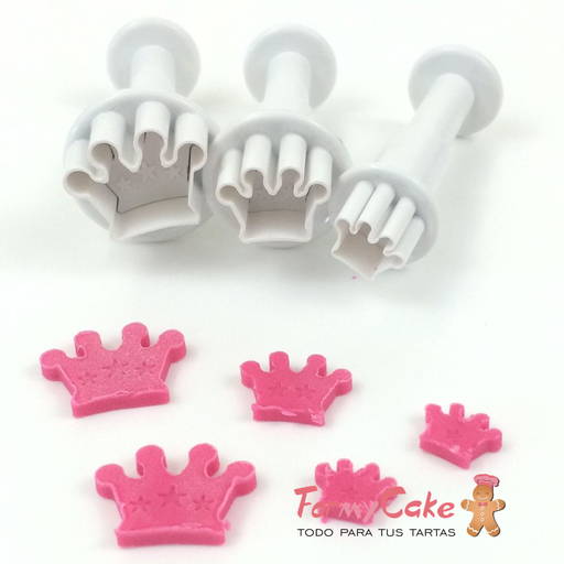 [DF0554] Mini Cortadores Expulsor Coronas 3uds Dekofee