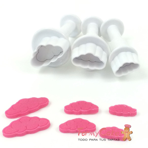 [DF0553] Mini Cortadores Expulsor Nubes 3uds Dekofee
