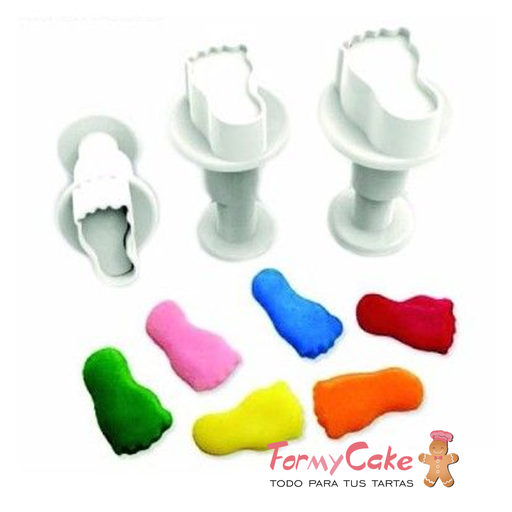 [DF0565] Mini Cortadores Expulsor Pies 3uds Dekofee