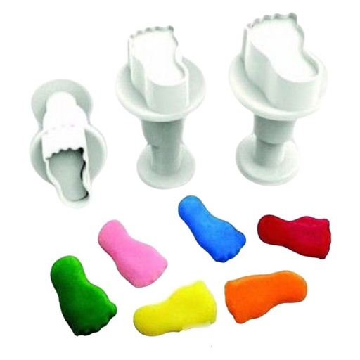 [DF0565] Mini cortadores expulsor pies 3uds Dekofee
