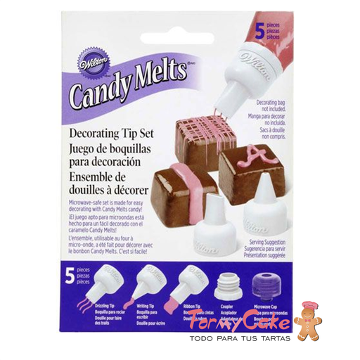 [1904-1021] Set Boquillas Para Candy Melts Wilton