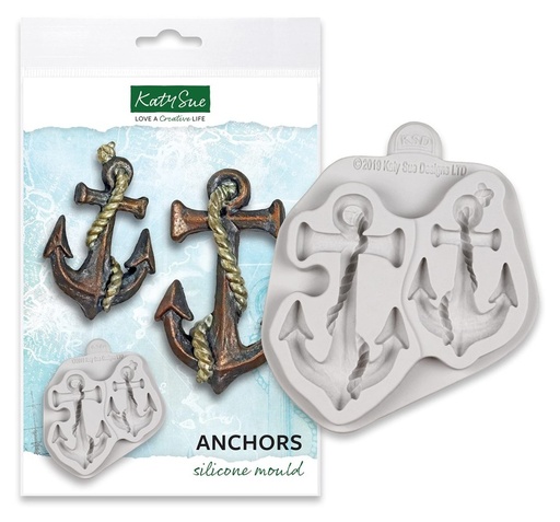 [CE0099] Molde de silicona anclas de Katy Sue