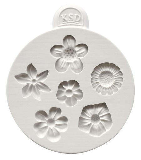 [CE0049] Molde de silicona pequeñas flores katy SUE