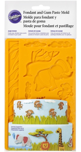 [409-2558] Molde fondant diseño selva WILTON