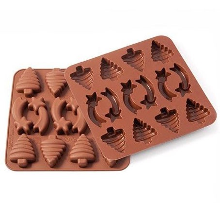 [22501770069] Molde silicona 12 bombones navidad SILIKOMART