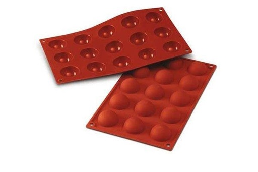 [20005000060] Molde silicona 15 semiesferas SILIKOMART