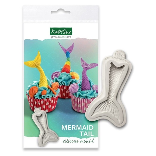 [CE0067] Molde silicona cola de sirena Katy Sue Designs