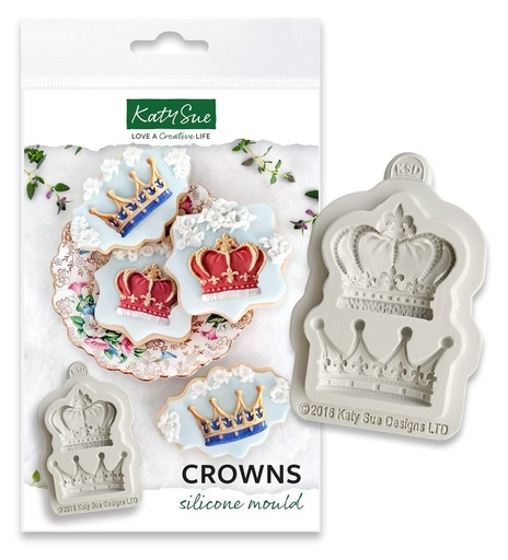 [CE0042] Molde silicona coronas katy sue designs