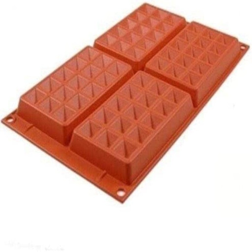 [26.155.0000.65] Molde silicona gofres 4 cavidades silikomart