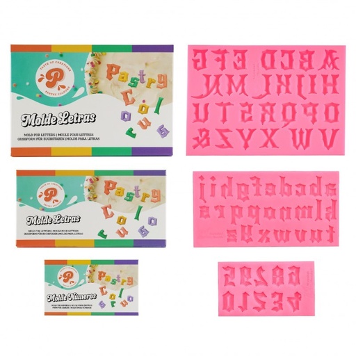 [P090480] Molde Silicona Letras Minúsculas Mágicas Pastry Colours