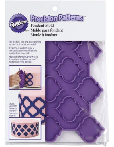 [409-7724] Molde silicona precision pattern celosía. Wilton